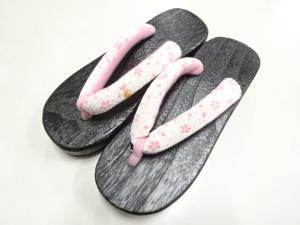 未使用品　子供用焼桐下駄(19センチ)